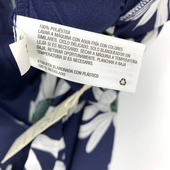 Isani For Target Jumpsuit Women's Size Small Daisy Floral Print Navy White NEW - Picture 7 of 7